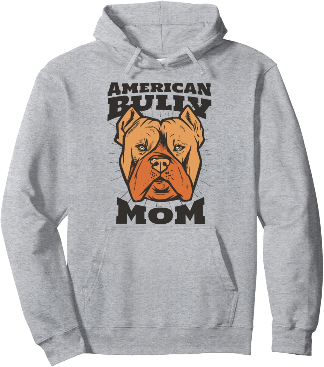 Cooler Amerikanischer Bully Hund Bulldogge Amerikanisch Mama Pullover Hoodie