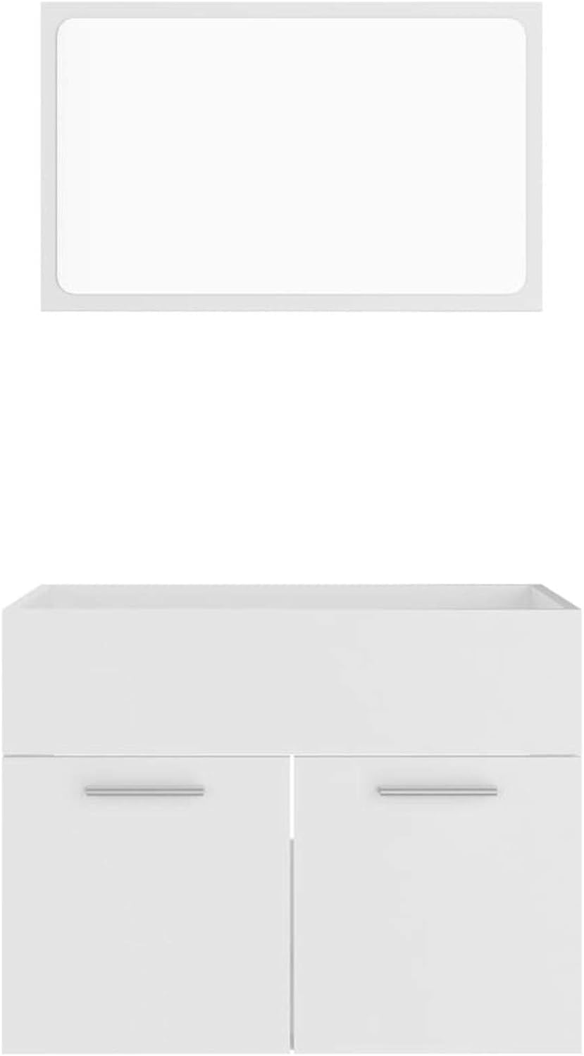 Tidyard 2-tlg.Badezimmerm?bel-Set Badm?bel-Set Waschtischunterschrank Schrank Bad-Unterschrank Mit 1