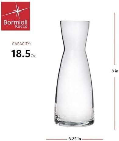 Bormioli Rocco Ypsilon Karaffe, transparent, 0,5 Liter 18.5 oz, 18.5 oz
