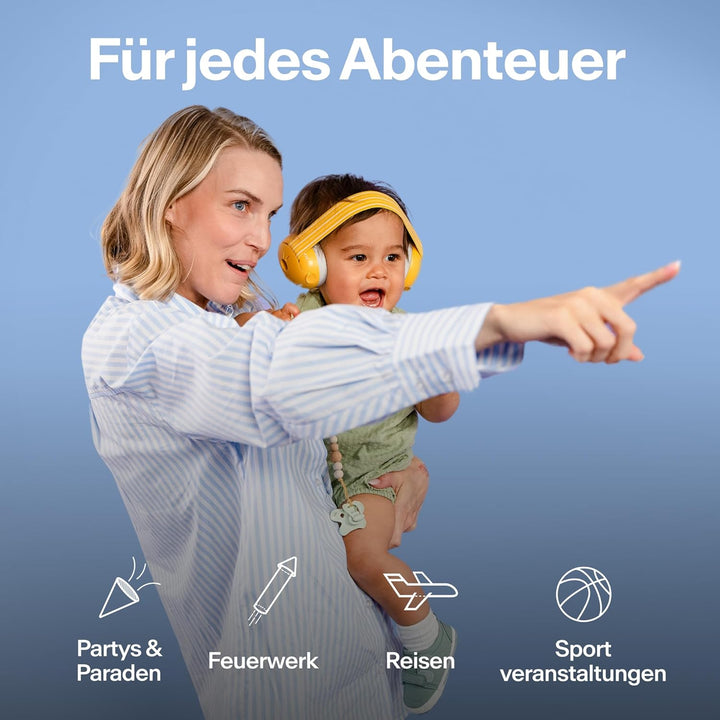 Alpine Muffy Baby Kapselgehörschützer - Gehörschutz für Babys und Kleinkinder von 12 bis 36 Monate -