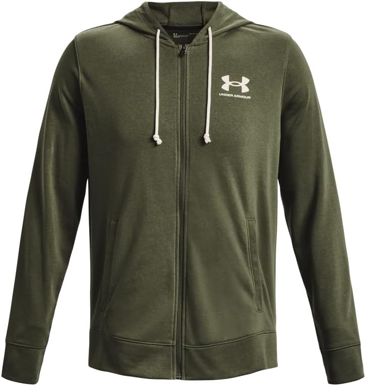 Under Armour Herren Rival Terry LC Full Zip XS (390) Marine Od Green / / Onyx White, XS (390) Marine