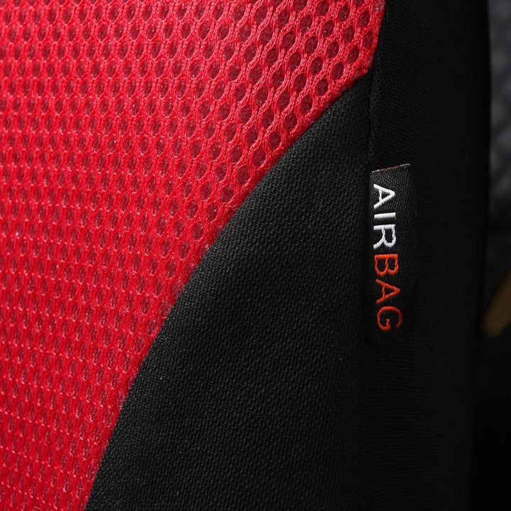 Flying Banner Fashion Mesh Universal Passform entworfen Auto Sitzbezüge Set (Vordersitze, Rot und Sc