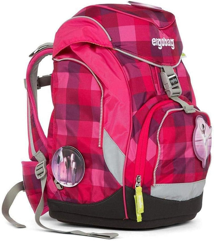 Ergobag pack Schulrucksack-Set RhabarBär (6tlg.), 35 cm, 20 L, Lila Kontrollen
