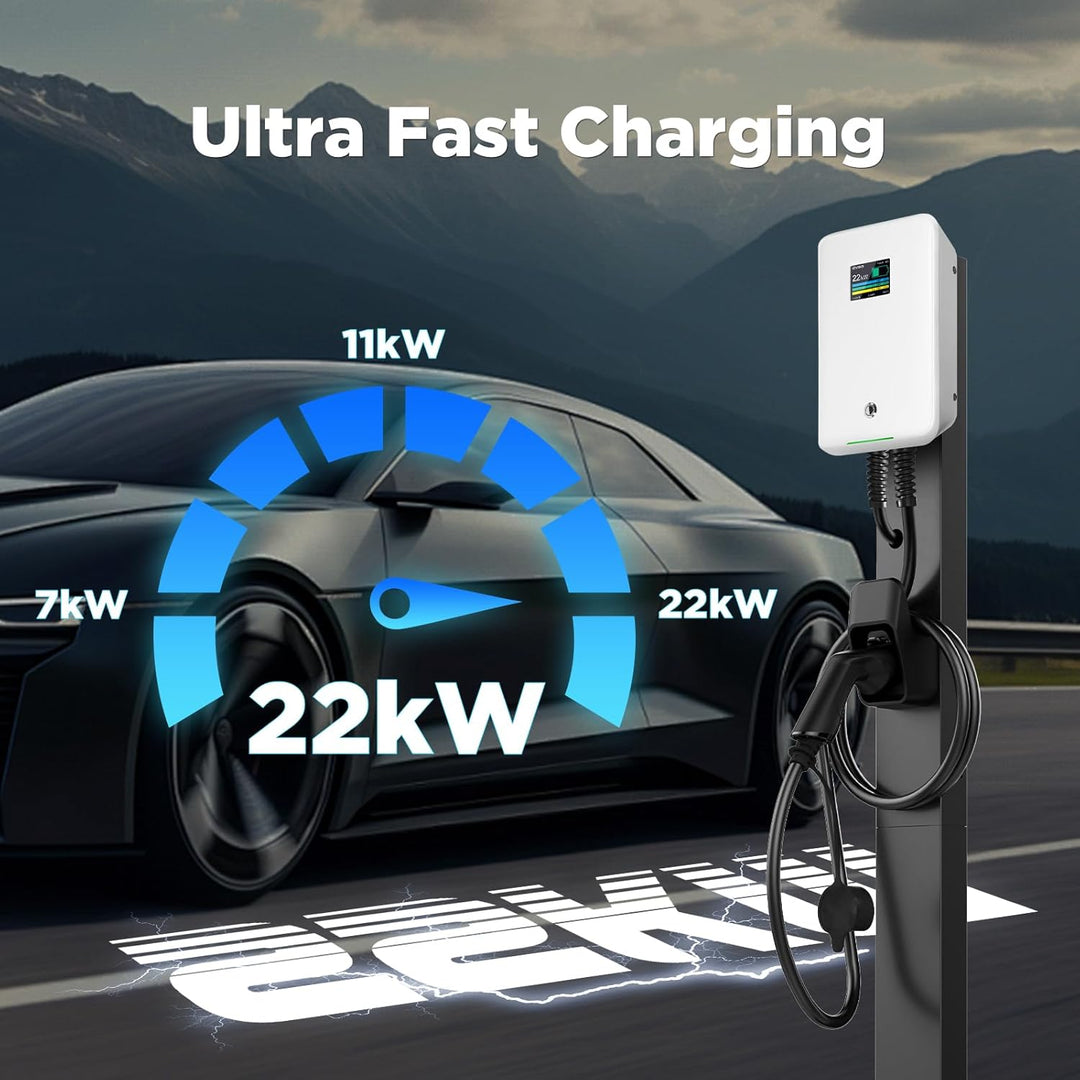 Morec 22kw EV Ladegerät 32A Dreiphasig EV Ladestation Typ 2 wallbox EU Standard Ladegerät IEC 62196-