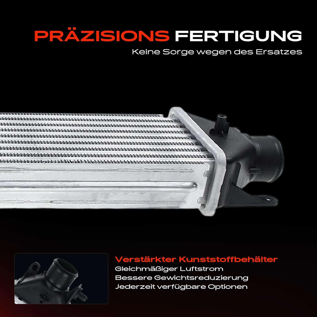 Frankberg Ladeluftkühler Turbokühler Kompatibel mit Giulietta Mito 500 595 695 Bravo II Doblo Cargo