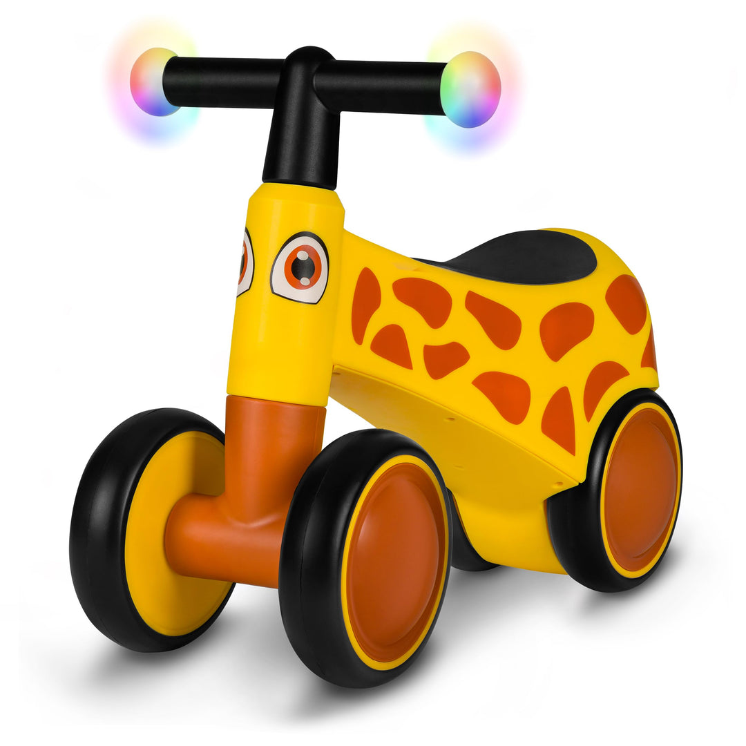 Lionelo Sammy Baby Rider 1 bis 3 Jahre, 4-Rad-Reiter bis 25 kg, rutschfeste Griffe mit Beleuchtung,