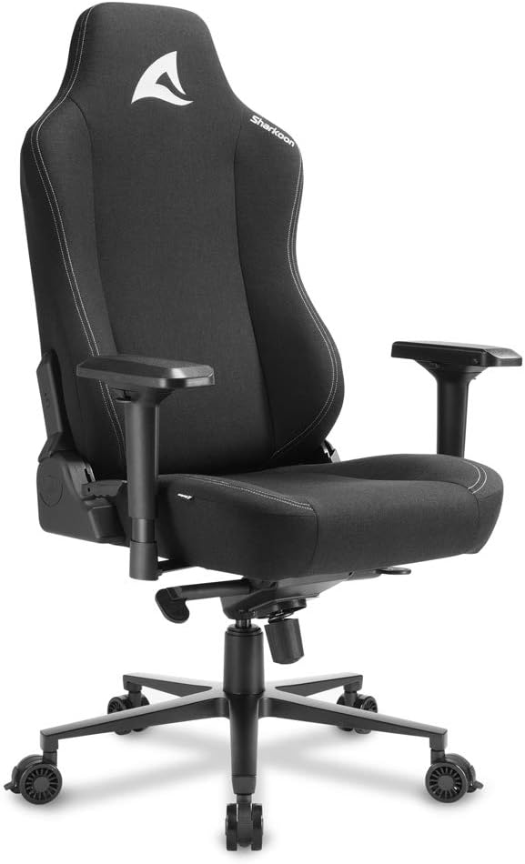 Sharkoon Silla Fabric Negro 160º Skiller SGS40 Gaming Stuhl, Schwarz, mit atmungsaktiven Stoff-Überz