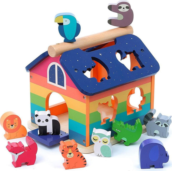 Vilac 7404 Andy Westface Regenbogen Haus, Mehrfarbig