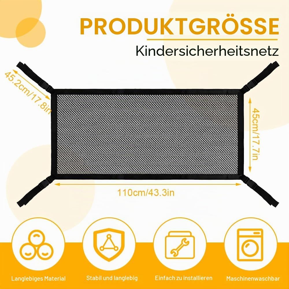 Sicherheitsnetz für Kleinkinderturm, SGZIOO Schutznetz für Lernturm & Küchenhelfer Tritthocker, Sich