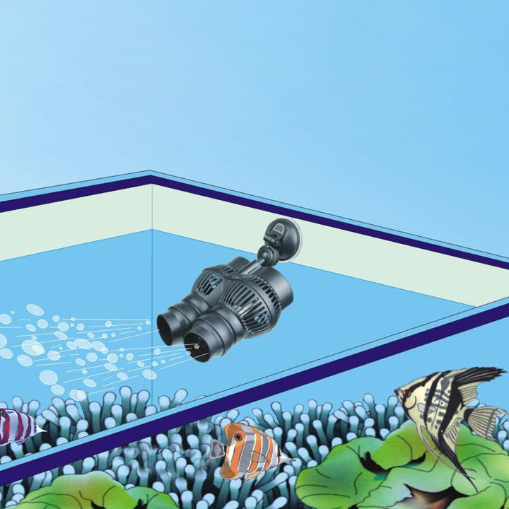SunSun JVP-202AB Strömungspumpe Wavemaker Magnethalter 12000l/h 24W Aquarium Wasser Pumpe 1 Stück (1