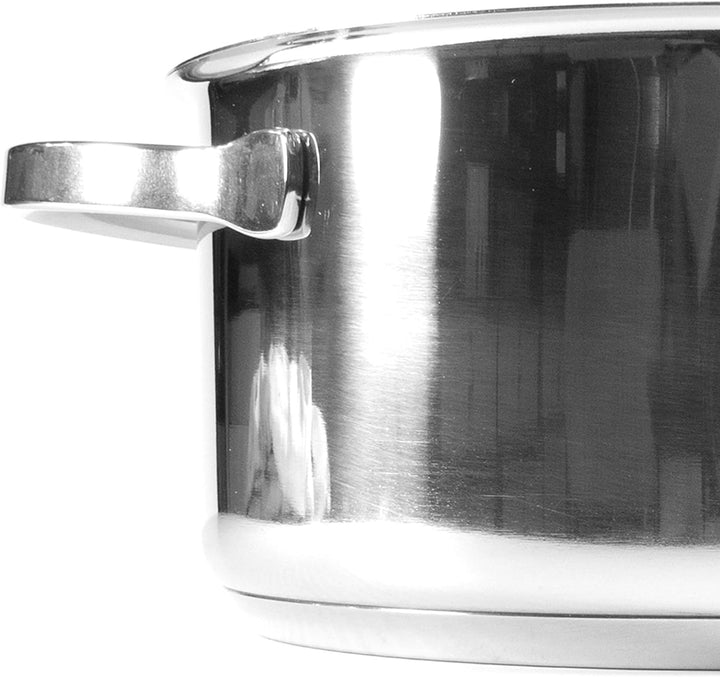 Moneta Allegro Kasserolle 2 m 24 cm aus Edelstahl für alle Herdarten 5,2 Liter