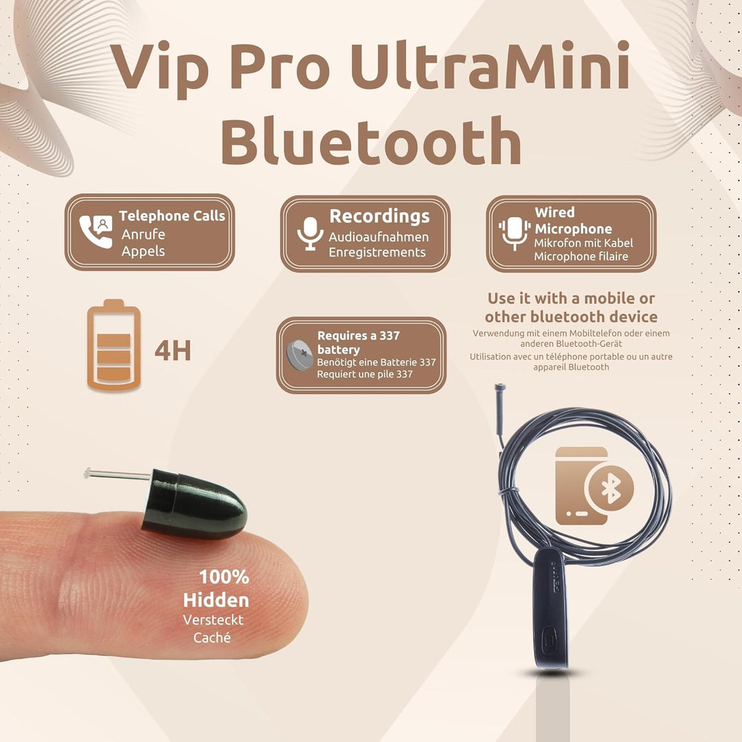 PingaOculto Spion Kopfhörer Bluetooth Prüfung Mini VIP Pro Unsichtbare Kopfhörer Handy Mikrofon Kabe
