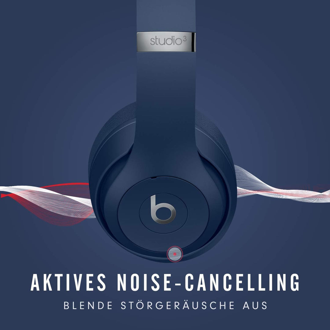 Beats Studio3 Over-Ear Bluetooth Kopfhörer mit Noise-Cancelling – Apple W1 Chip, Bluetooth der Klass
