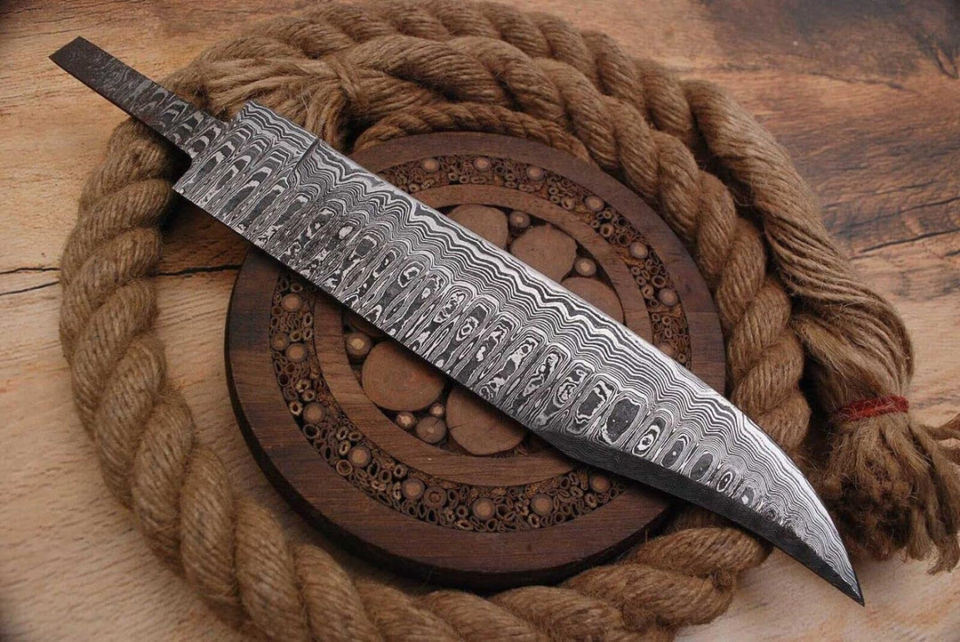 Damast Klinge Handgeschmiedete Damast Rohling Damascus blank blade 6031EA