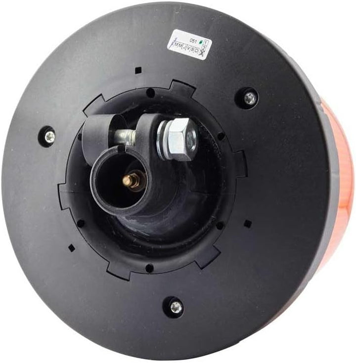HELLA - LED-Blitz-Kennleuchte - RotaLED Compact - 12/24V - gelb - Rohrstutzen, flexibel - Menge: 1 -
