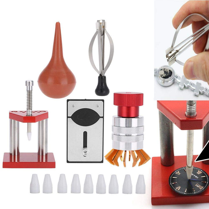 Uhrenwerkzeug, 5 Stücke Uhr Reparatur Set, Legierung Stahl Uhr Reparatur Werkzeug, Gummi Staub Luftg
