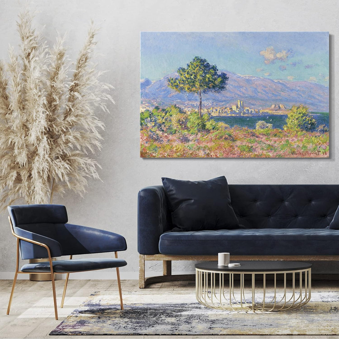 Printed Paintings Leinwand (80x60cm): Claude Monet - Antibes, vue du Plateau Notre Dame 80x60 cm, 80