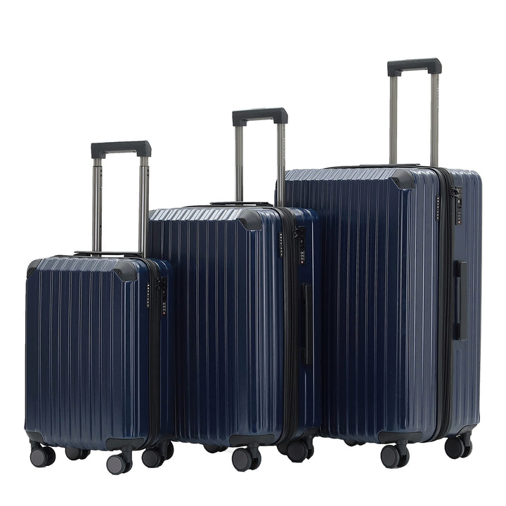 M816 TSA-Schloss, Dehnungsfuge, Teleskopgriff, Reisekoffer mit 4 Rollen, Hartschale, Grosse 76cm-Mit