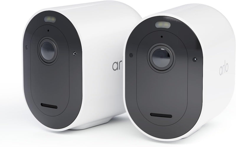 Arlo Pro 5 Überwachungskamera Aussen WLAN, 2K+ HDR Video, Kabellos, Verbesserte Farbnachtsicht, 160°
