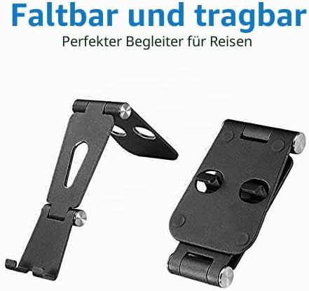 cocopar Monitorständer, verstellbarer Schreibtisch, Handyhalter, vollständig faltbar, Aluminium, kom