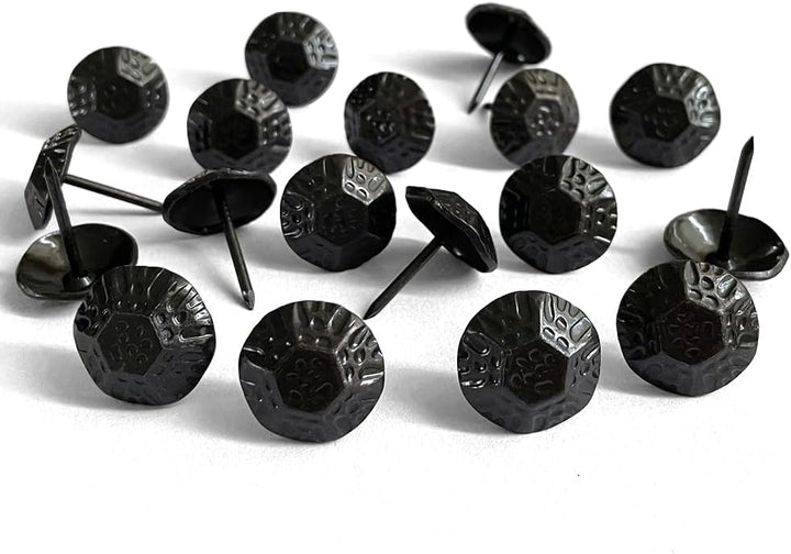 Let's Decorate 100 Stück D19 mm Polsternägel, schwarze Schildkröte, dekorative Reissnägel für Sofa,