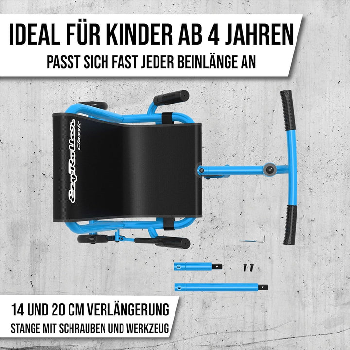 EzyRoller Classic Kinderfahrzeug Dreirad Sitz Spielzeug, Farbe: blau, Blau