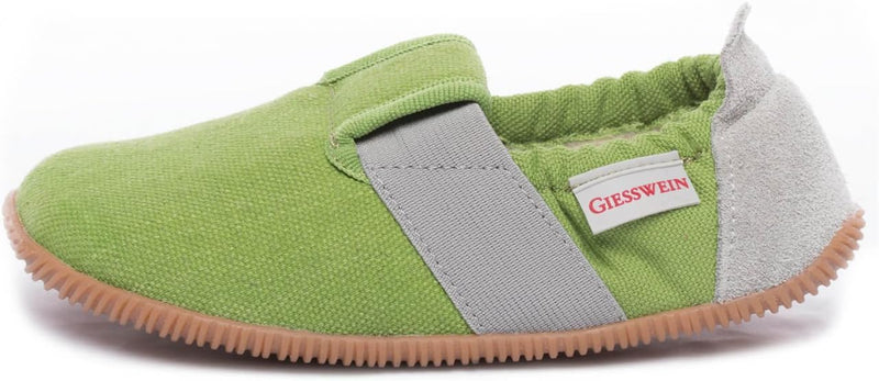 GIESSWEIN Kinder Hausschuhe Söll Slim-Fit - Baumwoll Slippers für Mädchen & Jungen, rutschfeste Kind