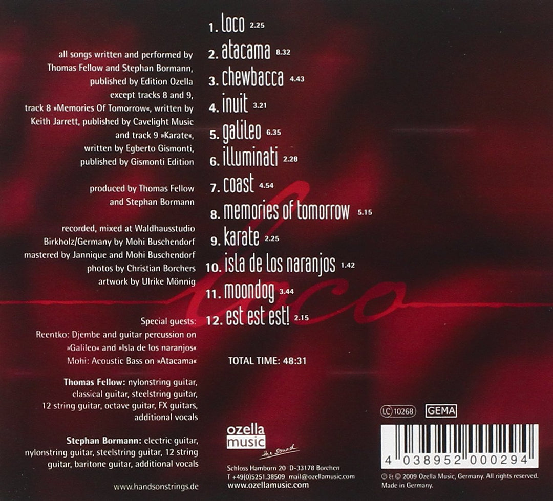 Loco, Audio-CD