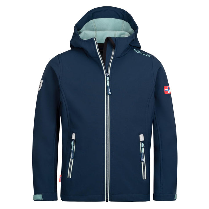 Trollkids Adult, Mädchen, Kinder, Jungen Funktionsjacke Fjord 98 Dunkelblau, 98 Dunkelblau
