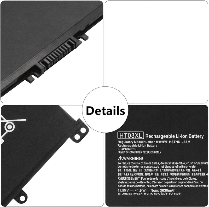 AKKEE HT03XL L11119-855 Laptop Akku für HP Pavilion 14-CE 14-CF 14-DF 15-CS 15-DA 15-DB 15-DW 14-CE0