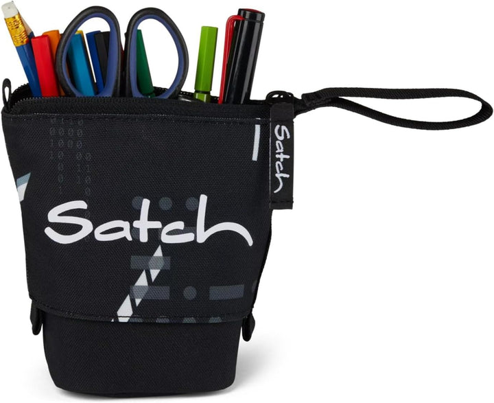Satch Pencil Slider Federmäppchen Stiftehalter zum Stehen 3 Innenfächer Geheimfach Recycelte Materia