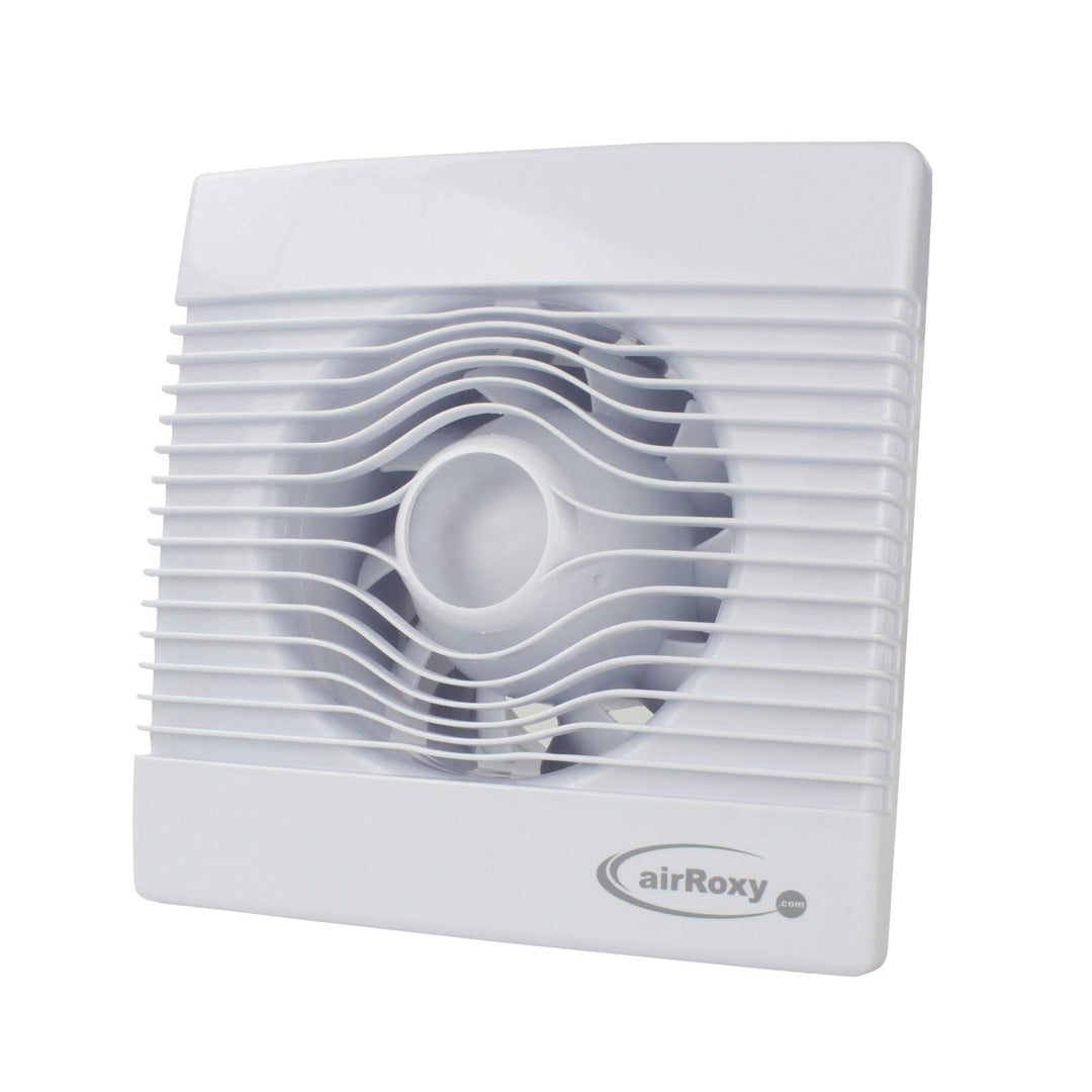 VONLIS Lüfter Ventilator Badezimmer Lamellen Bewegungsmelder rund eckig Zu Abluft Surf Ø 150 mm Stan