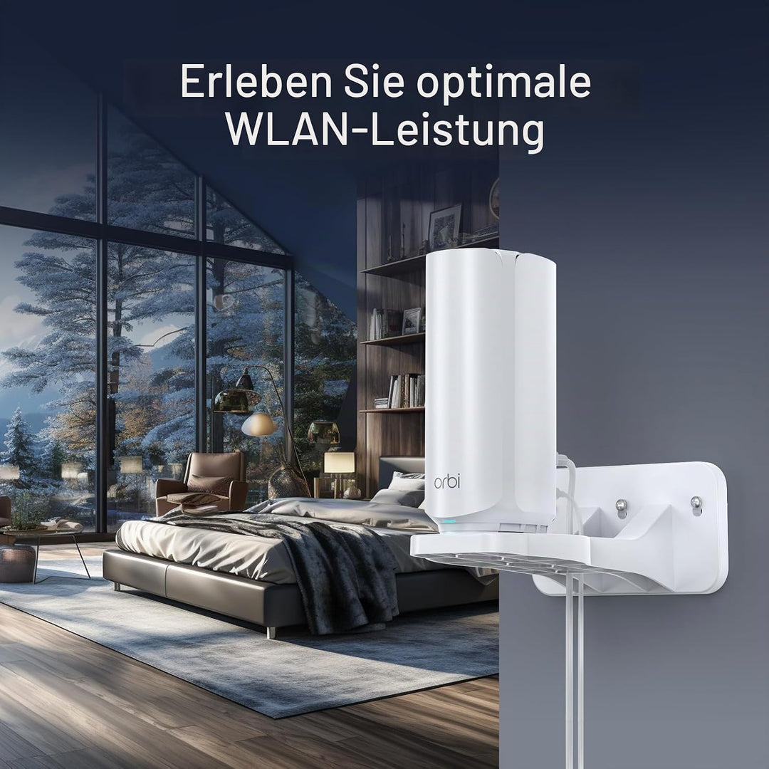 XLTTYWL Orbi WiFi 7 Wandhalterung, ABS Orbit 7 Halterung Optimiert den Platz Kompatibel mit Orbi WiF