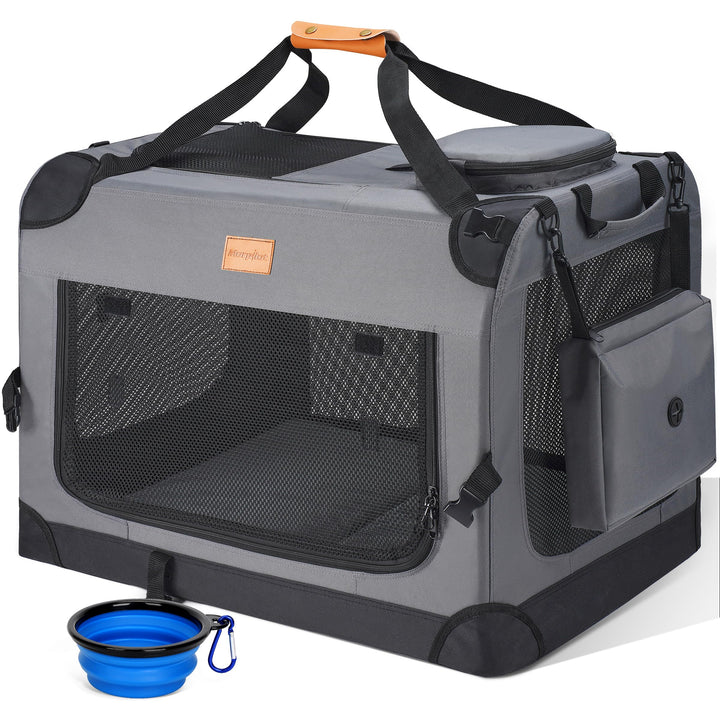 Morpilot Katzentransportbox für grosse Katzen und Welpen Katzenbox Hundetasche mit Sicherheit Reissv