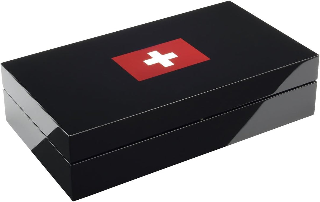 BULLONGÈ Uhrenbox ELESWISS piano black für 8 Armbanduhren