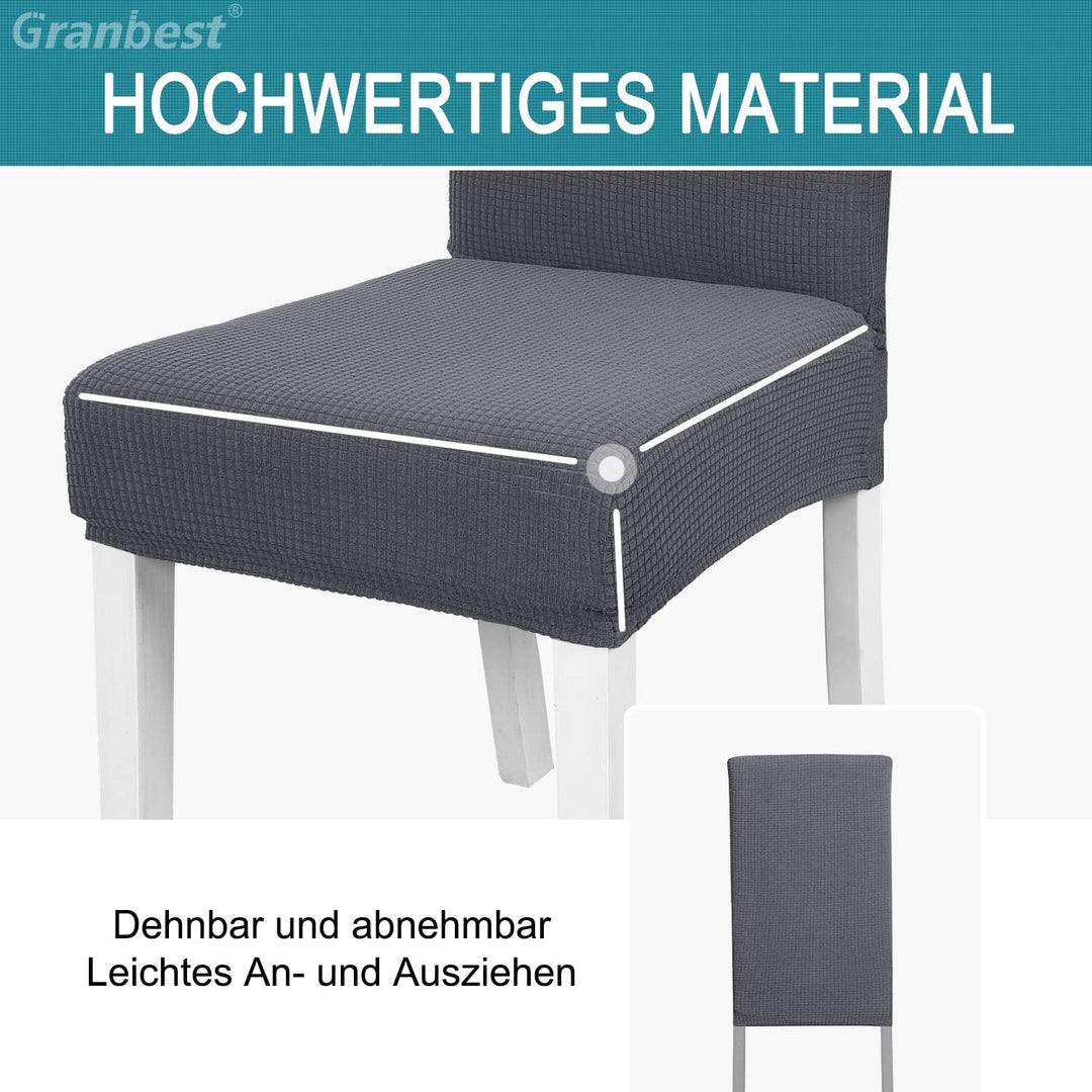 Granbest Premium Wasserdicht Esszimmer Stuhl Abdeckungen Satz Von 4, Stretch Hohen Zurück Stuhlhusse