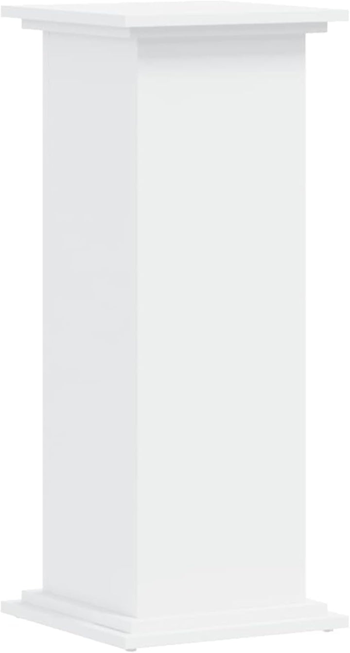 Gecheer Pflanzenständer Weiss langlebig robust Holzwerkstoff für Inneneinrichtung 33 x 33 x 80 cm We