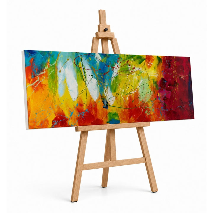 KunstLoft Leinwandbild | 100% HANDGEMALT | 150x50cm | Gemälde &