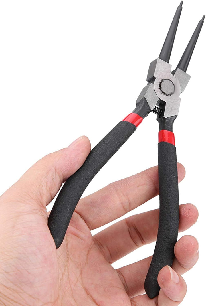 Fydun Pince Sicherungsringe Facom 4Pcs 7 Zoll Sicherungsringzange Innen Aussen Gebogen gerade Sicher