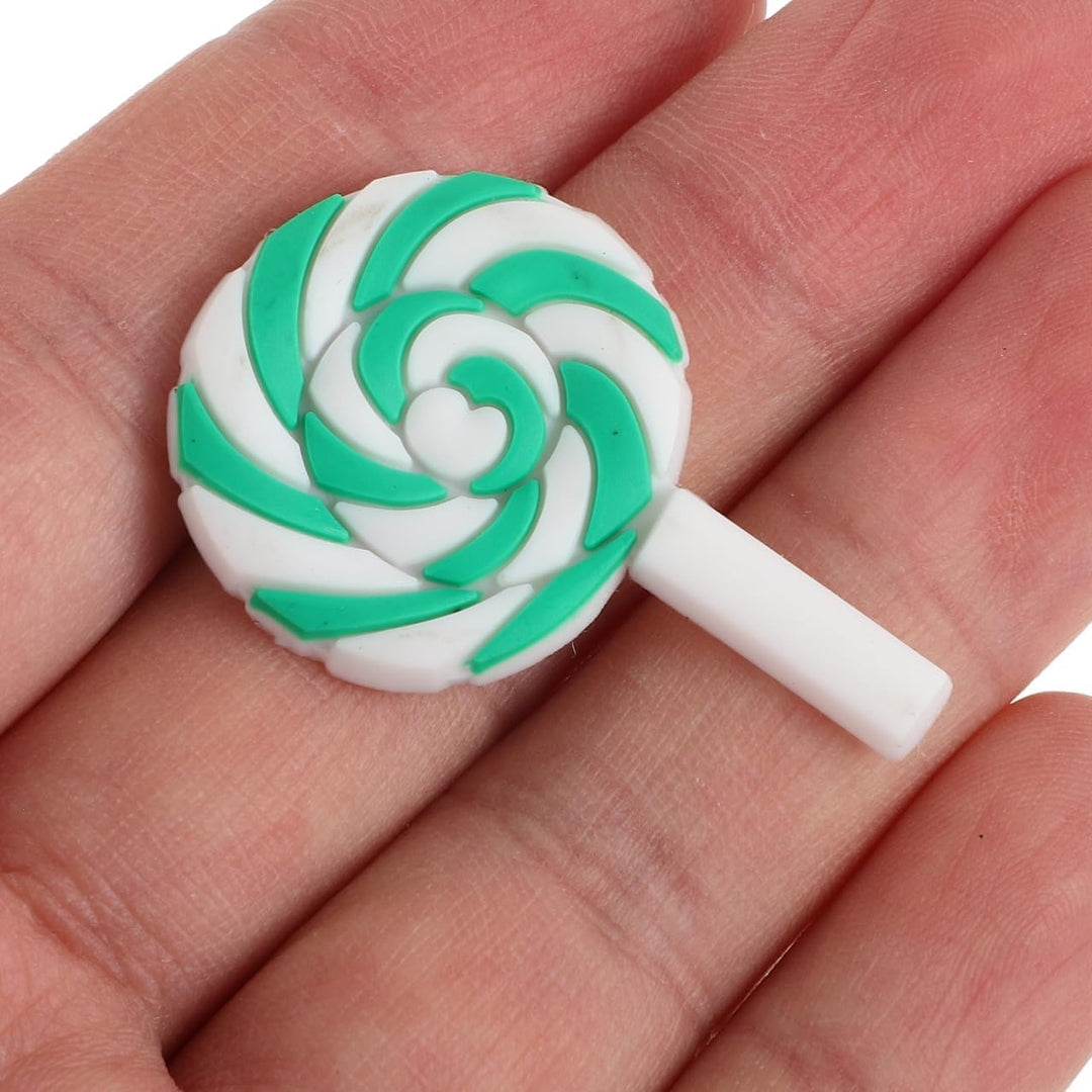 ULTNICE 36 StüCk Diy Lutscher Verzierungen Aus Polymer Clay Bunte Regenbogen Lollipops Bastelset FüR