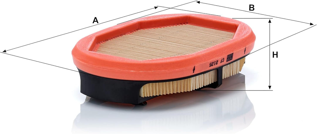 MANN-FILTER CF 2125 Luftfilter – Sekundärfilter Element mit passendem Primärelement C 23 220 – Für N