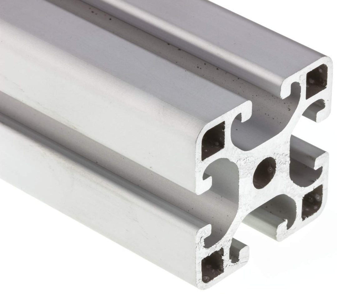 RS PRO Serie 2 Alu Strebenprofil 40 x 40 mm, 4-fach Nut 8mm, Länge 3000mm
