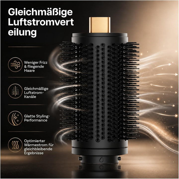 Extra Grosse Runde Volumenbürste Aufsatz für Dyson Airwrap von MMOBIEL – Rundbürste & Föhnbürste für