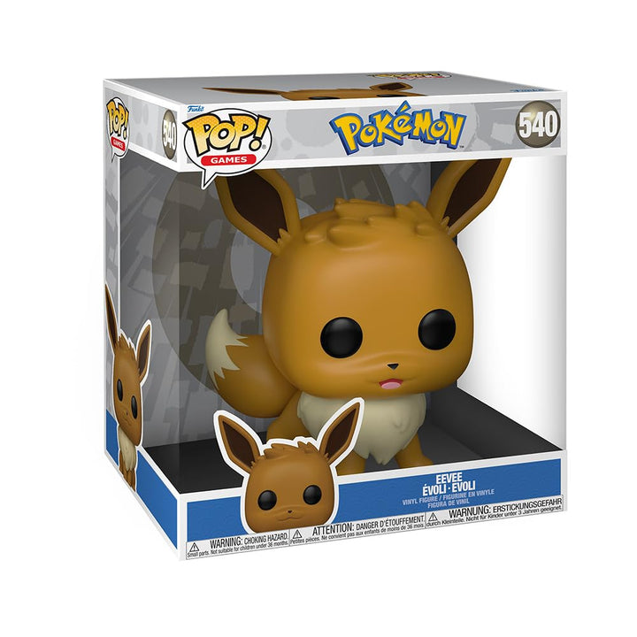 Funko Pop! Jumbo: Pokemon - Eevee - Evoli - Vinyl-Sammelfigur - Geschenkidee - Offizielle Handelswar