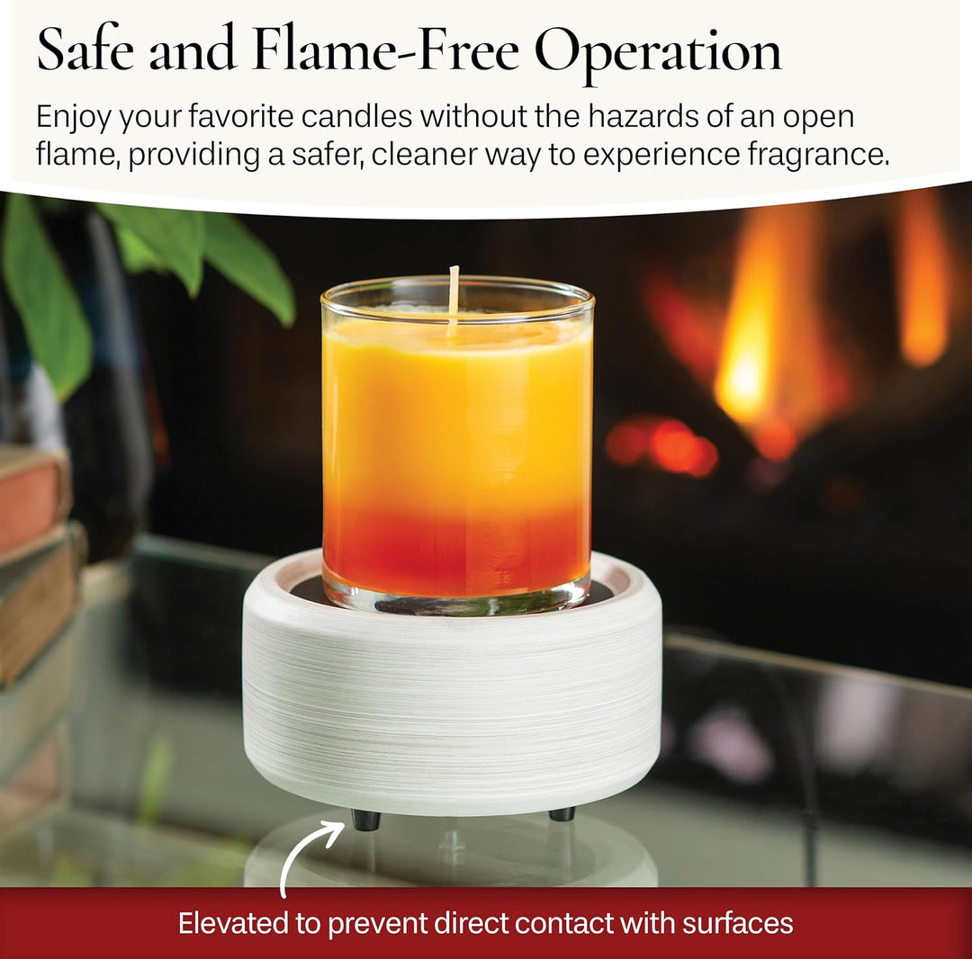CANDLE WARMERS ETC 2in1 Kerzen- und Duftwärmer zum Erwärmen von Duftkerzen oder Wachsschmelzen und T