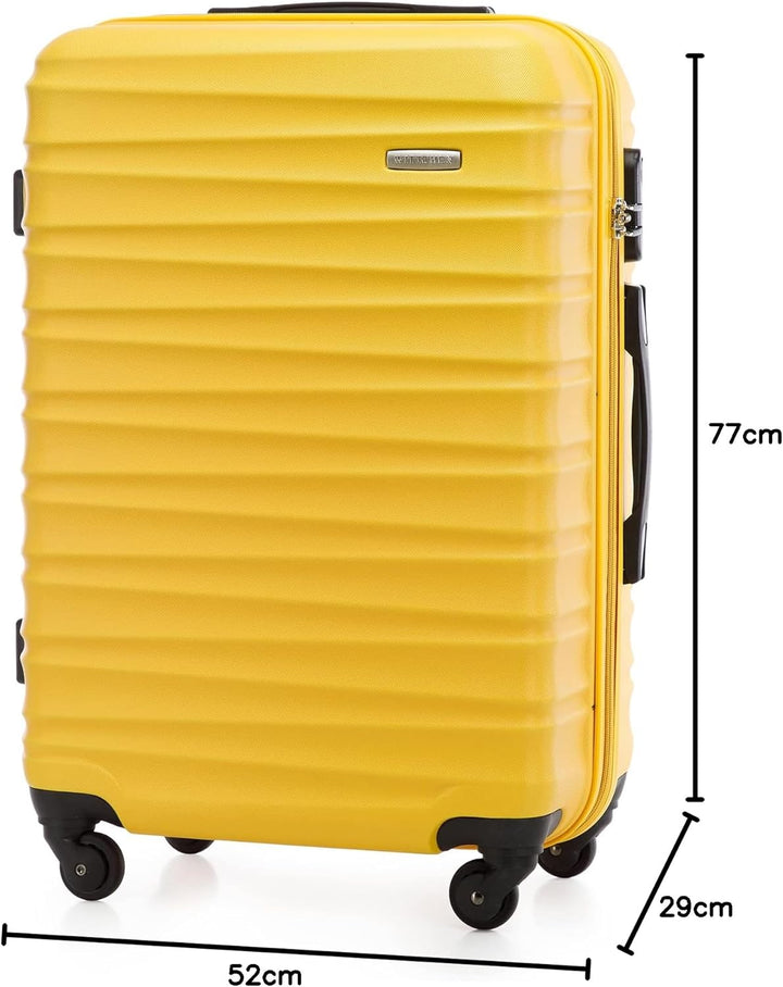 WITTCHEN Reisekoffer 4er Koffer-Set Rollkoffer Trolley Handgepäck Gepäck Reisekoffer Set Hartschale