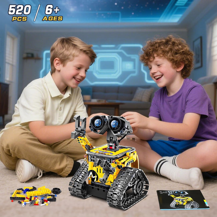 Technik Roboter für Kinder Bausatz - 5-in-1 mit Fernbedienung und App Steuerung | 520 Stück RC Wall