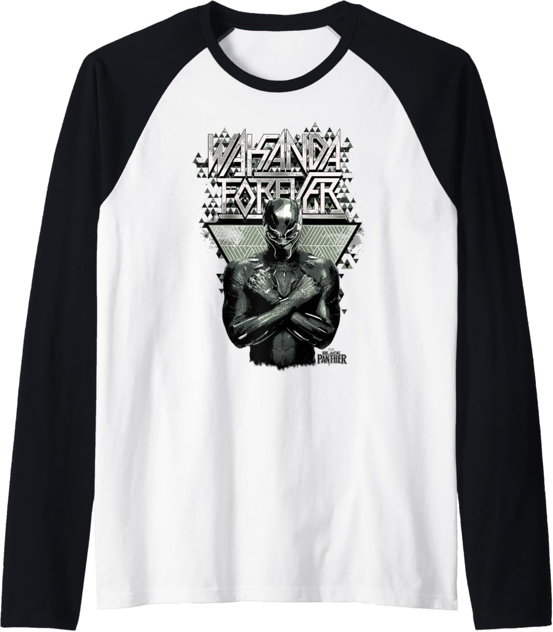 Marvel Black Panther Wakanda Forever Portrait Raglan
