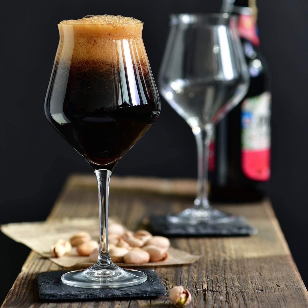 KROSNO Bier-Tulpen Bier-Gläser | Probierglas | Set von 6 | 420 ML | Avant-Garde Kollektion | Perfekt