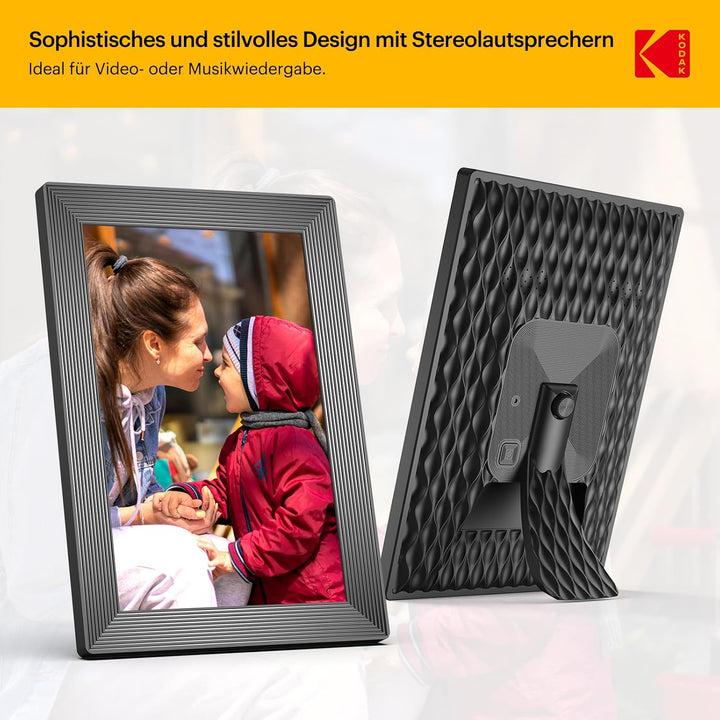 KODAK 10,1 Zoll Digitaler Bilderrahmen WLAN ，1280x800 HD IPS Touchscreen Elektronischer Fotorahmen,